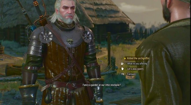 Witcher 3 dialog options