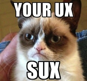 Grumpy Cat UX meme