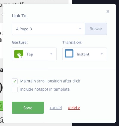 Maintianing scroll position in inVision