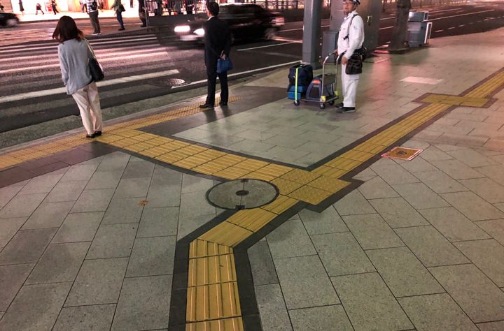 Accessible sidewalk in Hiroshima